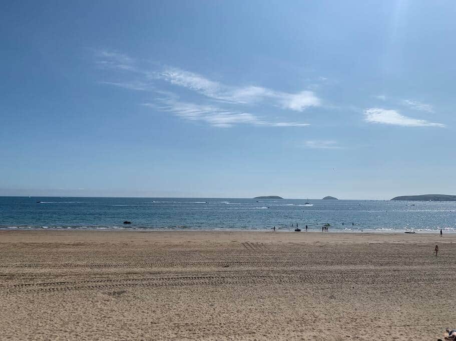 Quarry Beach and the headland